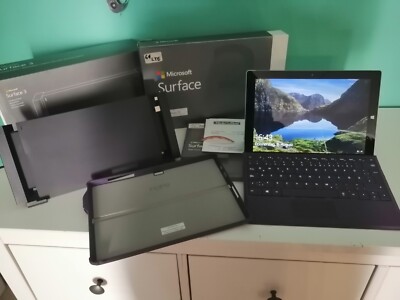Microsoft Surface 3 Tablet 64GB, Keyboard, Schutzhülle und Dockingstation