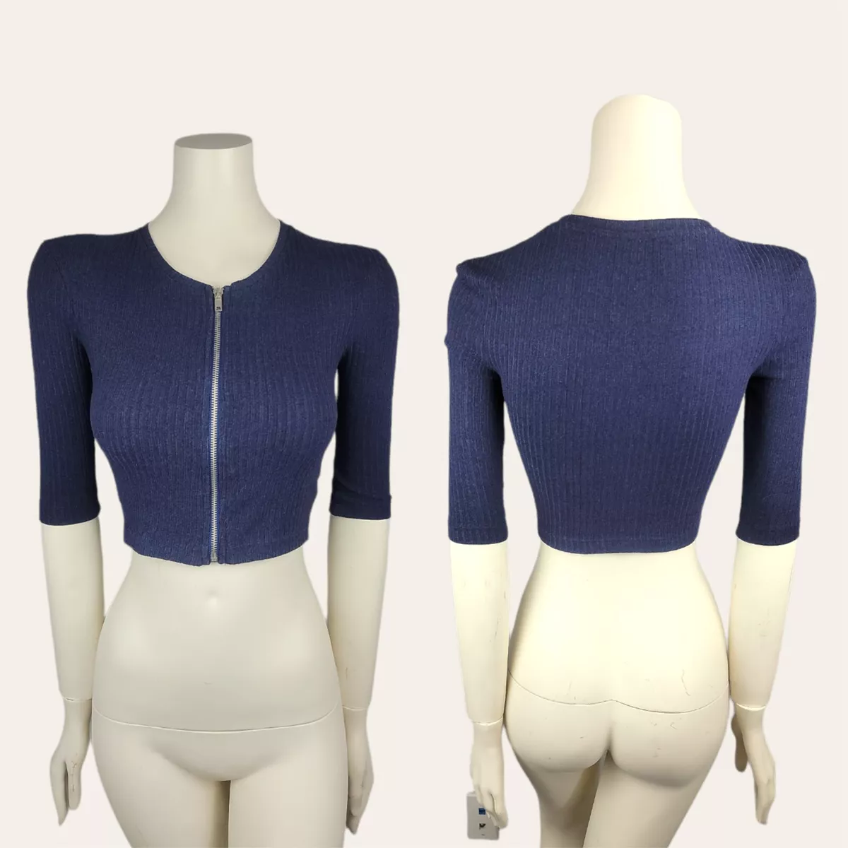 Zip up blouse top