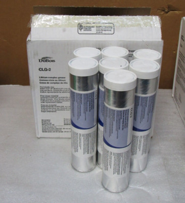 LOT OF 7 DUBOIS BLUE LITHIUM COMPLEX GREASE CARTRIDGE CLG-2 13.5OZ