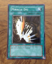 Yugioh card - Miracle Dig - DB2- EN032. Free UK Postage