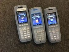 Lot of 3 Spectralink 8440 Wireless IP Handset-power on For Parts/Repair