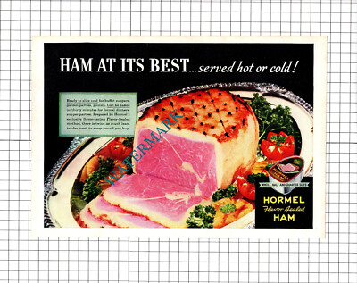 Hormel Schinken ANZEIGE - 1937 Ausschnitt / Druck