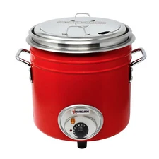 Omcan USA 44426 (Fw-Tw-5000-R) Retro Stock Pot Kettle, Electric, 11 Qt. Capacity