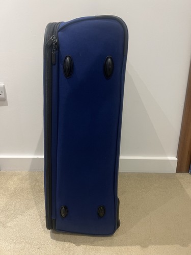 TRIPP 2 wheel EXTRA LARGE hybrid HOLD/CHECK-IN SUITCASE expandable BLUE vgc - Picture 4 of 10