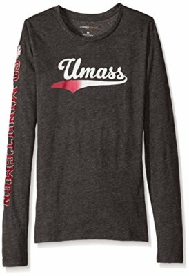NCAA Massachusetts Minutemen Women's BFF 2 Long Sleeve Crew Neck Tee, Medium,...
