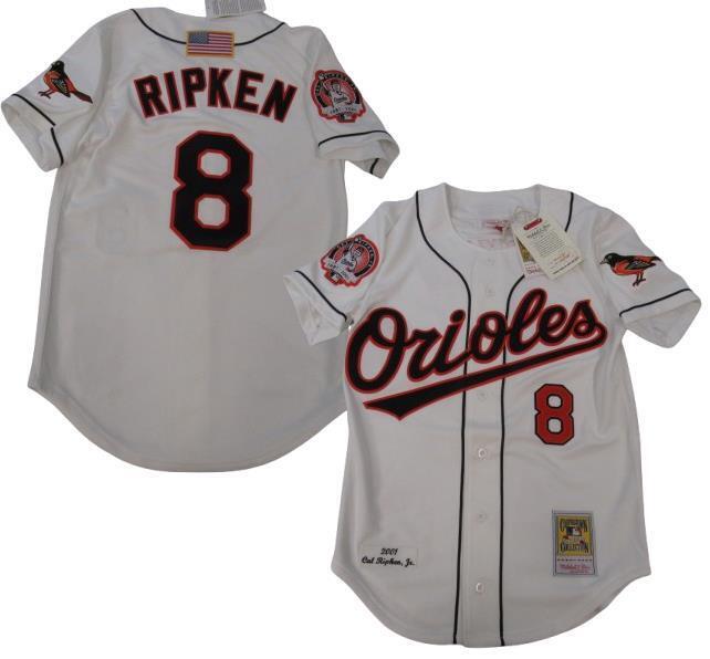 New 2001 Cal Ripken Jr. #8 Orioles Mens Mitchell & Ness New 2001 Cal Ripken Jr. #8 Orioles Mens Mitchell & Ness