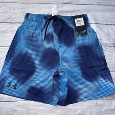 Under Armour Youth 10/12 Boys Compression Short Lined Swim Trunks NEW
