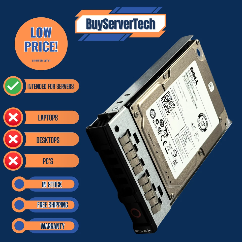 Dell X162K 0X162K 146GB 15K 2.5" SAS 6Gbps HDD | 0 Hours | 2 Tray Options | 1YR - Image 2 of 4