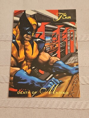 WOLVERINE 94 FLAIR #91 MARVEL COMICS TRADING CARD DEATH OF MARIKO