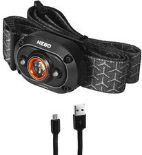 NEBO Mycro 400 Lumen LED Black Rechargeable H...