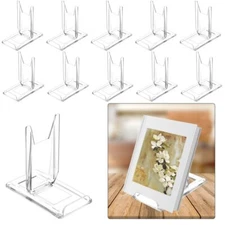 10 Sets Acrylic Book StandAdjustable for angle  display holder stand use for ...