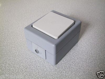 KOPP Wechselschalter AP FR STANDARD grau-weiss (IP44) Aufputz Universal Aus