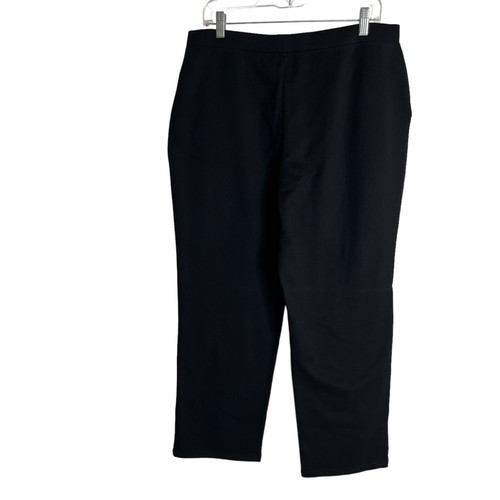 Kim Rogers Damen-Strickhose zum Anziehen Größe Petite Large schwarz Hochhaus neu
