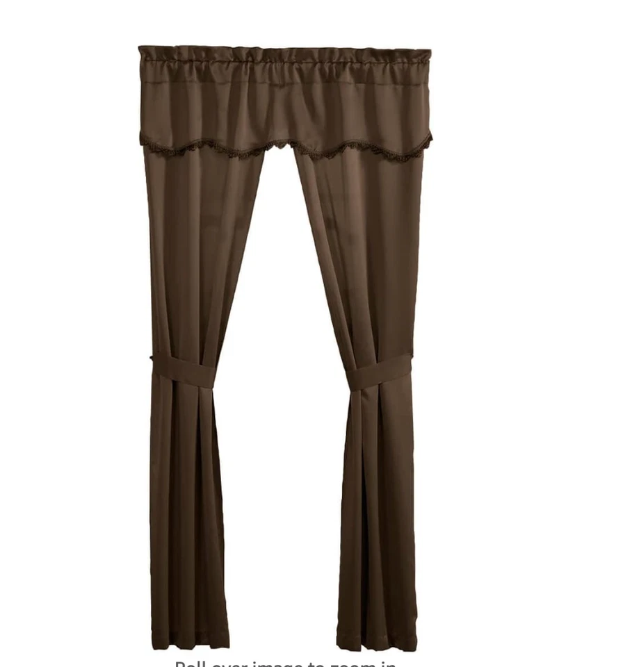 Juego de 5 paneles de cortina de ventana United Curtain Burlington Blackout 52" x 84" Foto 4 de 4