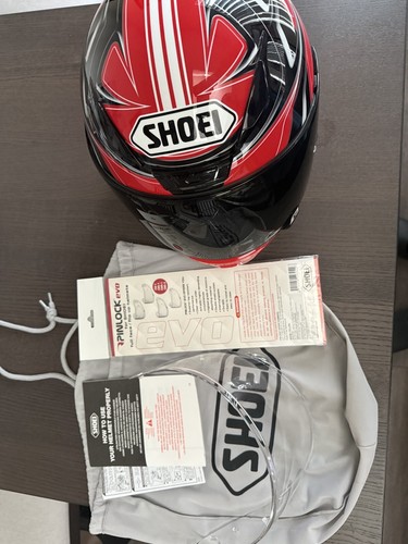 Shoei RF-1200 Rumpus Helmet Large TC-10 Red/Black – Snell M2010 – Like New - Picture 2 of 4