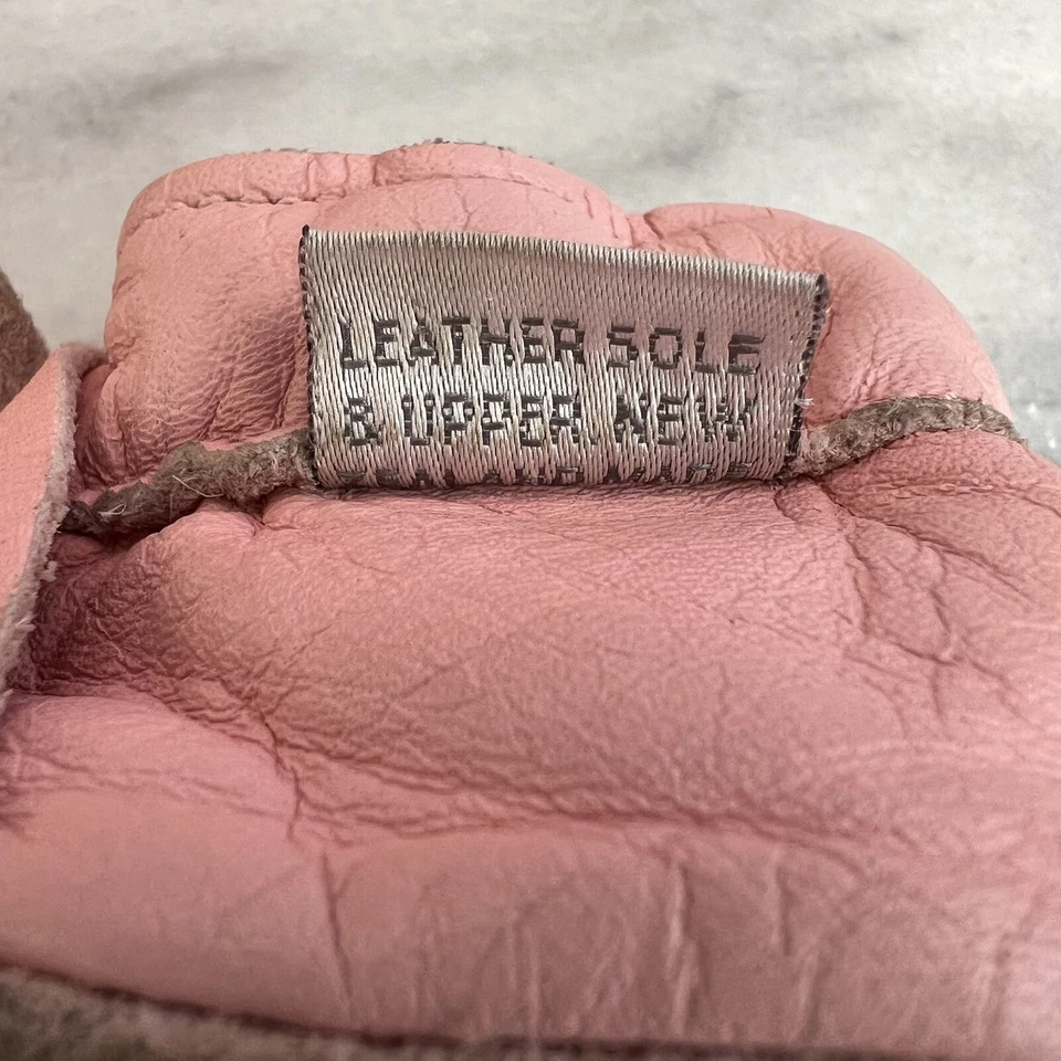 Zapatos para Cuna Bobux Bebé Infantil Talla Grande 12 18M Rosa Cuero Lazo Lavable Foto 4 de 4