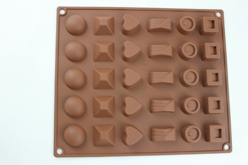 Silicone Chocolates Mould 30 Multi Shapes 6 different Sweet Fondant Icing Melt 1 - Picture 9 of 11
