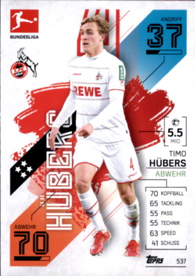 Match Attax EXTRA 2021/2022  Nr.537 - Timo Hübers