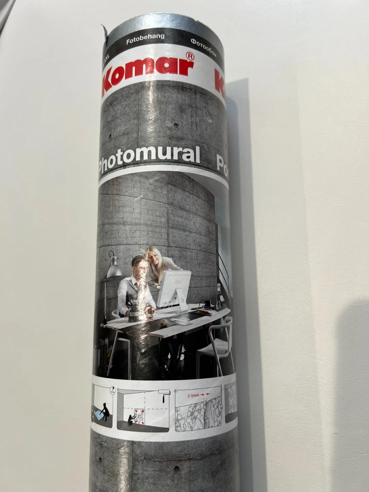 Komar 8-938 Fotapete бетонные блоки настенная роспись, серый, 368 x 254 см - Изображение 3 из 4