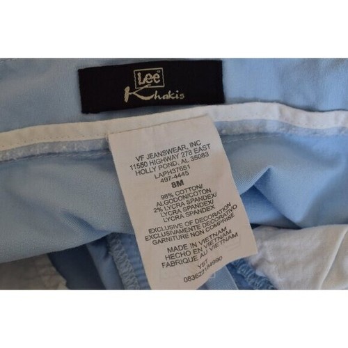 Vintage Lee Khakis Blue Mid-Waist Blue Shorts size 8M | 28 waist - Picture 8 of 10