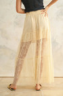 Miou Muse Long Lace Skirt Vanilla Beige Skirt Romantic L New — photo 3