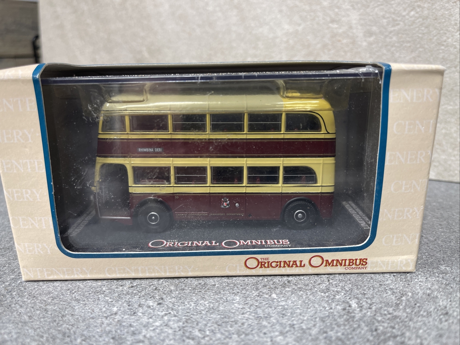 Corgi OOC 1/76 Scale OM45707 AEC Q Double Deck Cardiff Corpora Diecast Model Bus