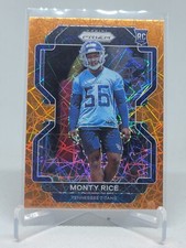 2021 Panini Prizm 420 Monty Rice Orange Lazer D2E