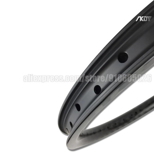 2 Pc 700c Carbon Fiber Tubeless Bicycle Wheels Road Cycling Rims 20/24/28/32/36H - Picture 3 of 9