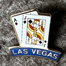 Black Jack Ace of Spades Las Vegas Nevada NV Souvenir Lapel-Hat-Backpack Pin