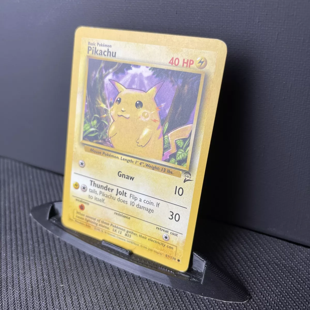 Pikachu Common Pokemon Card Original Base-2 Set Series 87/130