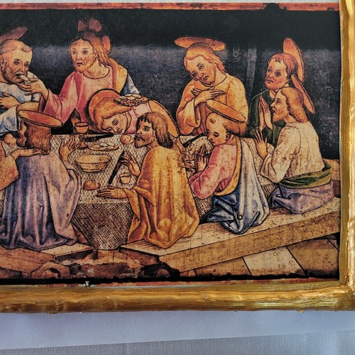 Icona Ultima Cena Mystikos Deipnos Monastero Religioso Cattolico Museo Arte Targa - Foto 5 di 8
