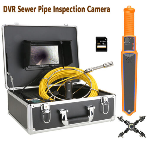 7" Pipe Wall Sewer Inspection Video Camera with 512HZ Locator 4500mAh Li-battery - Picture 1 of 24