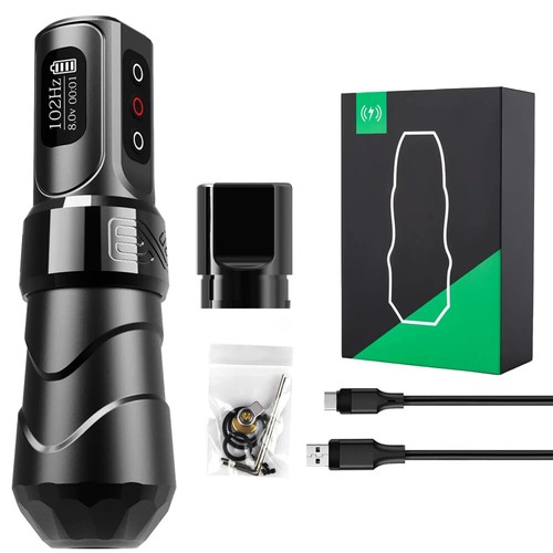 2024 Wireless Tattoo Machine Rotaty Pen Coreless Stroke Capacity Digital Display - Picture 7 of 23
