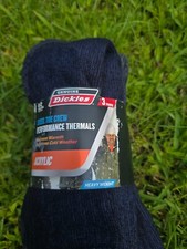 NEW Dickies 3prs Steel Toe NAVY BLUE Acrylic Heavy Thermal Crew Socks Size 6-12