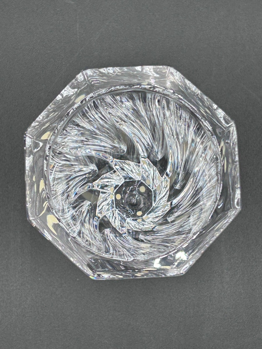 Orrefors Sweden Residence Swirl Lead Crystal Vase 6” Tall