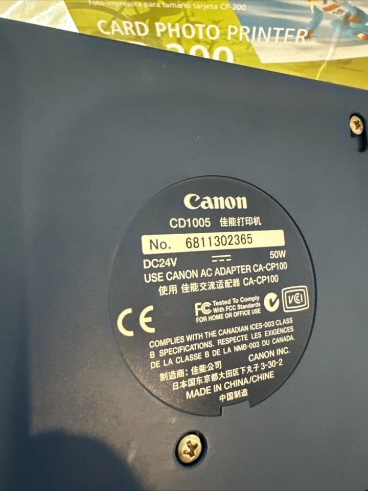 Canon CP-200 Photocard Printer With Accessories Bundle - Image 3 of 4