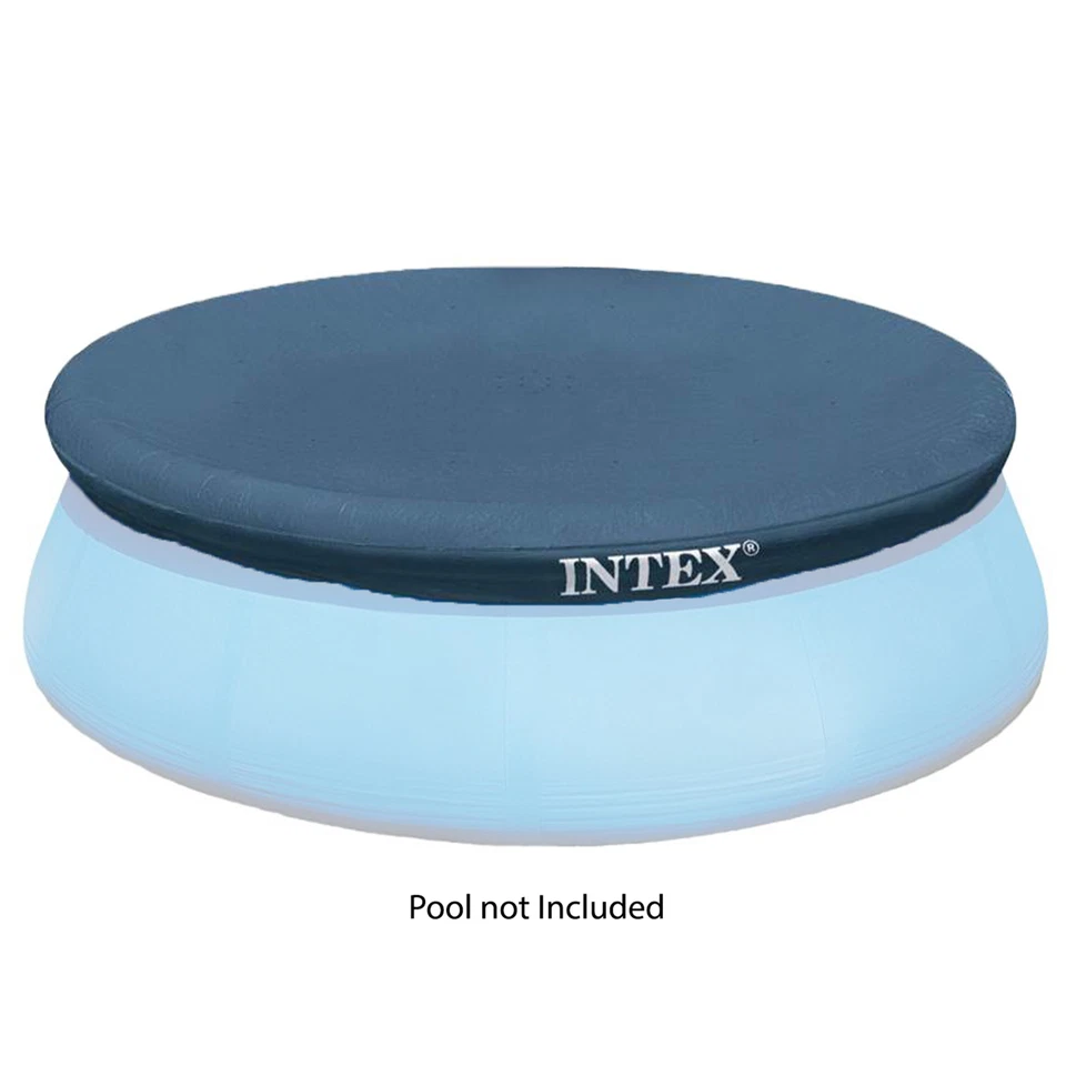 Intex 13'x12" Easy Set Above Ground PVC Vinyl Pool Cover (Open Box) (2 Pack) - Image 2 of 4