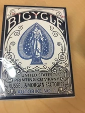 AutoBike NO.1 BLUE BICYCLE PLAYING CARDS