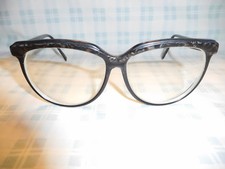 Vintage Amber Pearl Tortoise Oversize 80s Cat Eye Eyeglasses Sunglasses Frame
