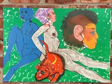 New York Expressionist Artist Robert Beauchamp Signed Limited Edition Print 1978