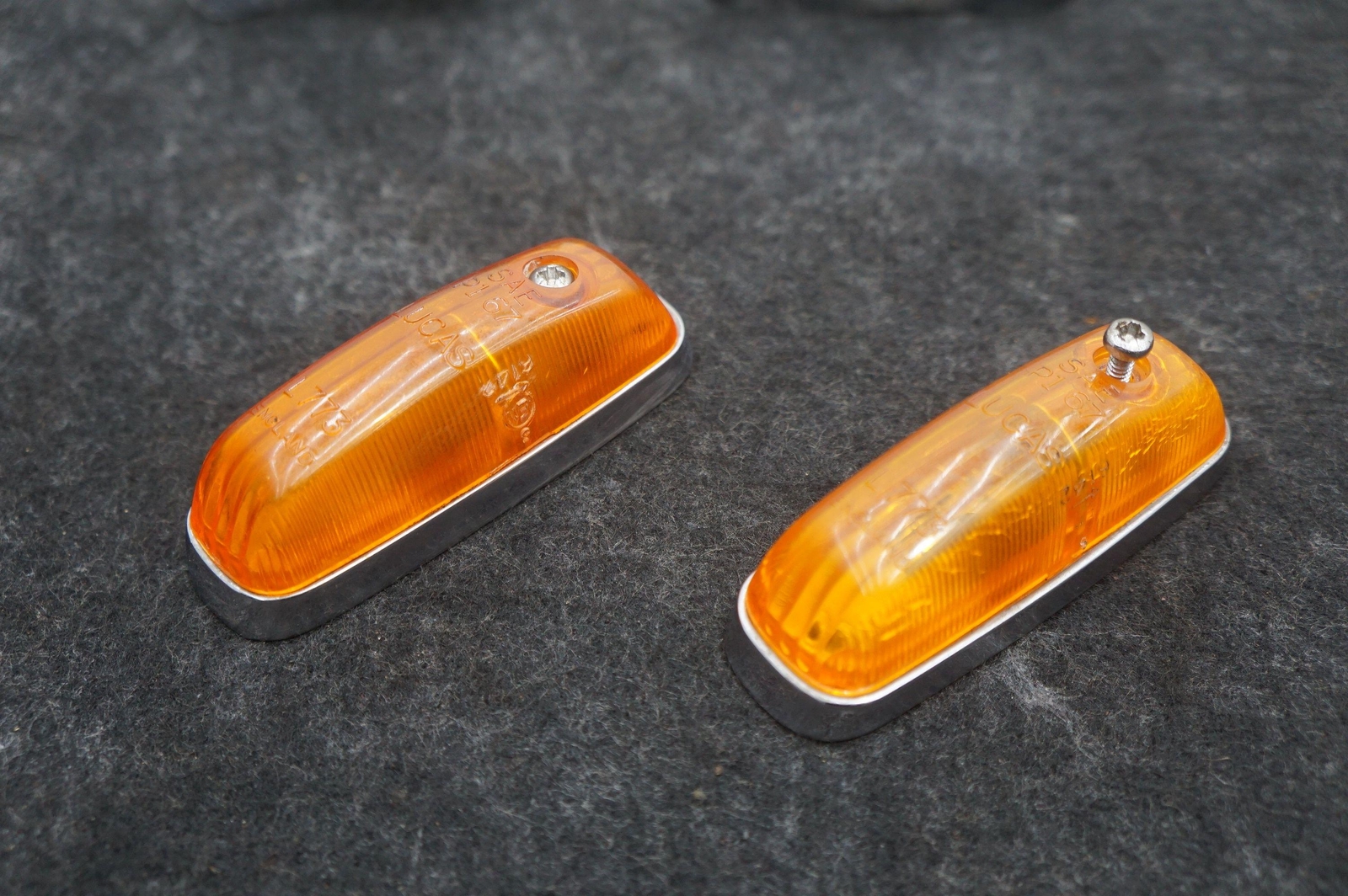 Set 2 Front Left Right Fender Turn Signal Lamp Rolls Royce Silver Shadow 1973