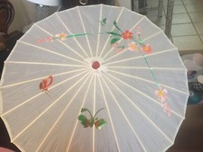 Shade Sun Umbrella With Flowers New