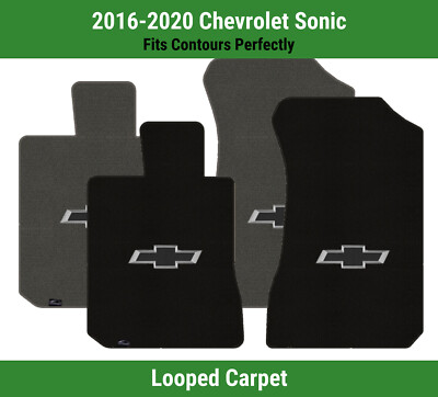 Lloyd Loop Front Mats for '16-20 Sonic w/Black Chevy Outline Bowtie 1