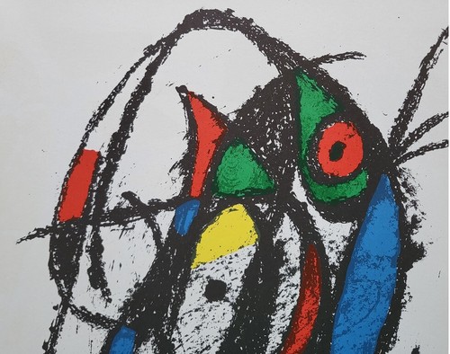 Joan Miro Original Stone Lithograph IV (4) Mourlot 1975 Limited ed. Rare - Picture 2 of 5