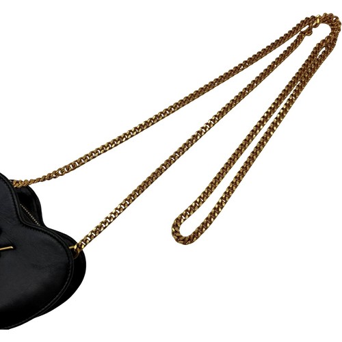Auténtico bolso cruzado SAINT LAURENT MINI CORAZÓN AMOR VLR448059 negro #366367 - Imagen 12 de 14
