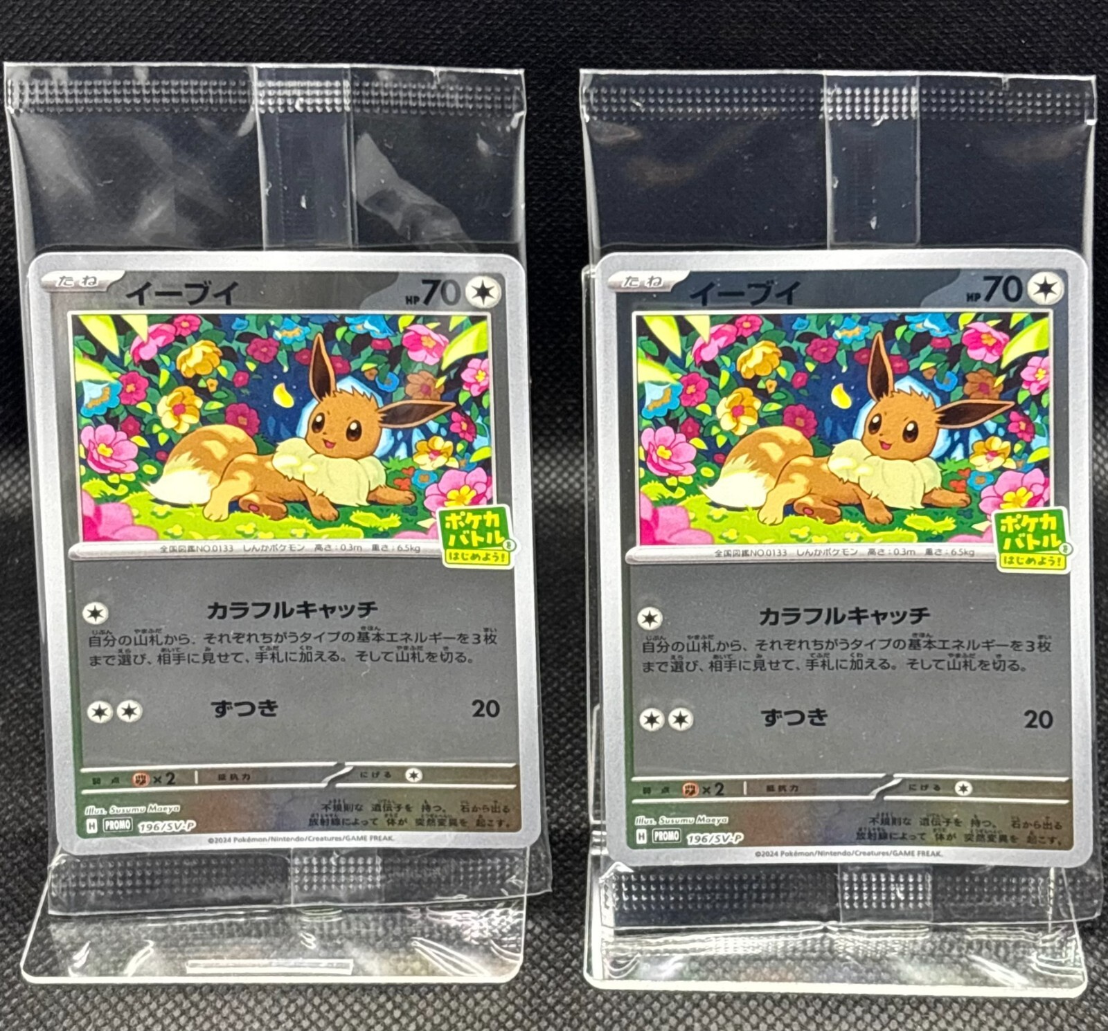 Eevee 196/SV-P PROMO 2024 Scarlet & Violet Pokemon Card Japanese Sealed 2pcs set