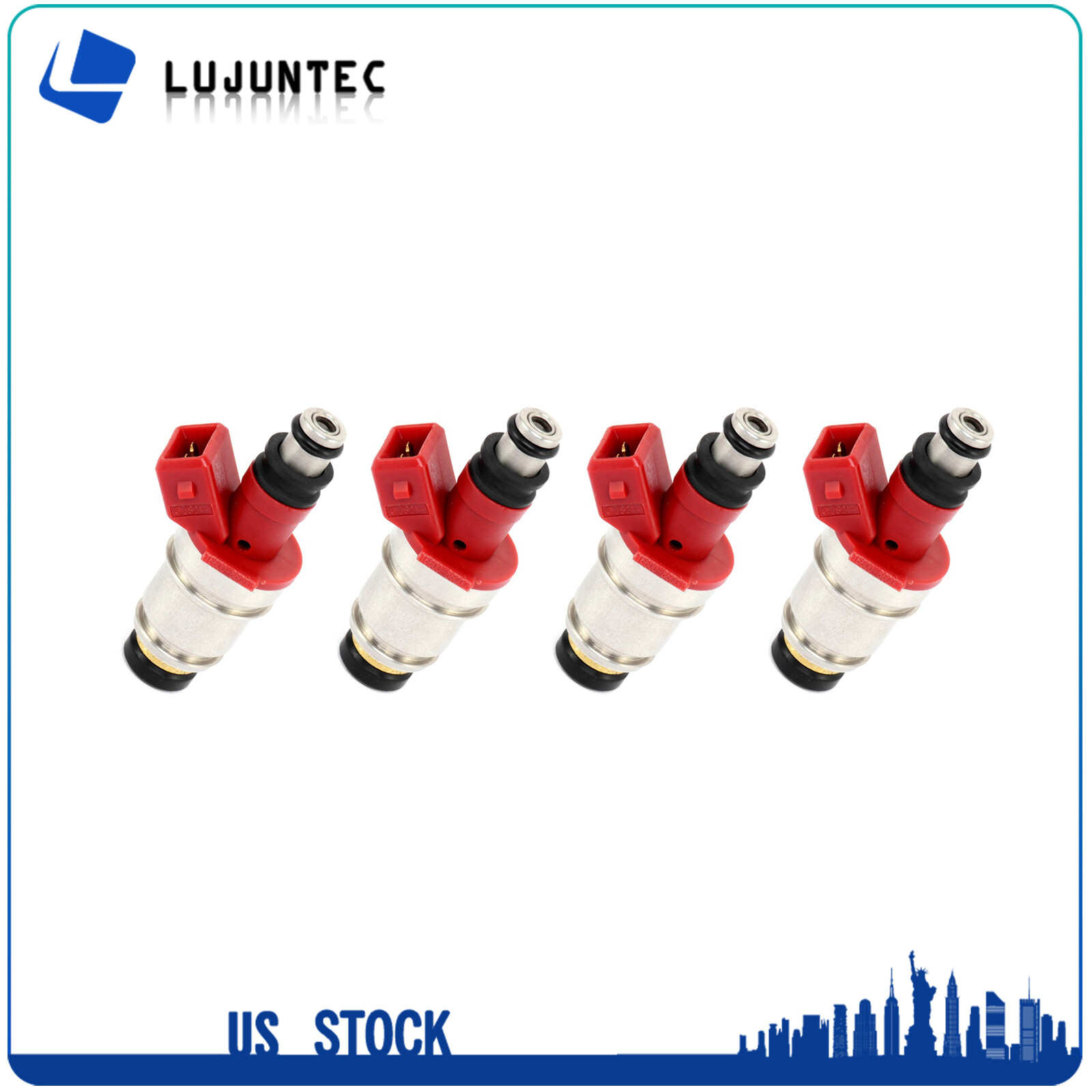 Set of 4 Fuel Injectors For 1991 1992 1993 NISSAN D21 Pickup 2.4