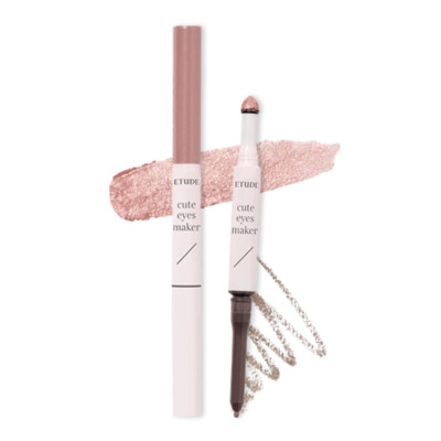 Etude House Cute Eyes Maker (2 Colors)   Easy 2-Step Aegyo-Sal Enhancer