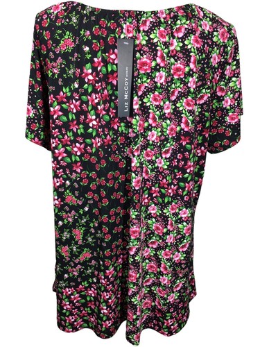 Top túnica elástica manga corta Liz McCoy Plus floral cottagecore para mujer F27 - Imagen 3 de 10
