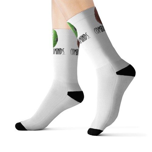 CombinedMinds Sublimation Socks - Color Logo - Picture 6 of 13